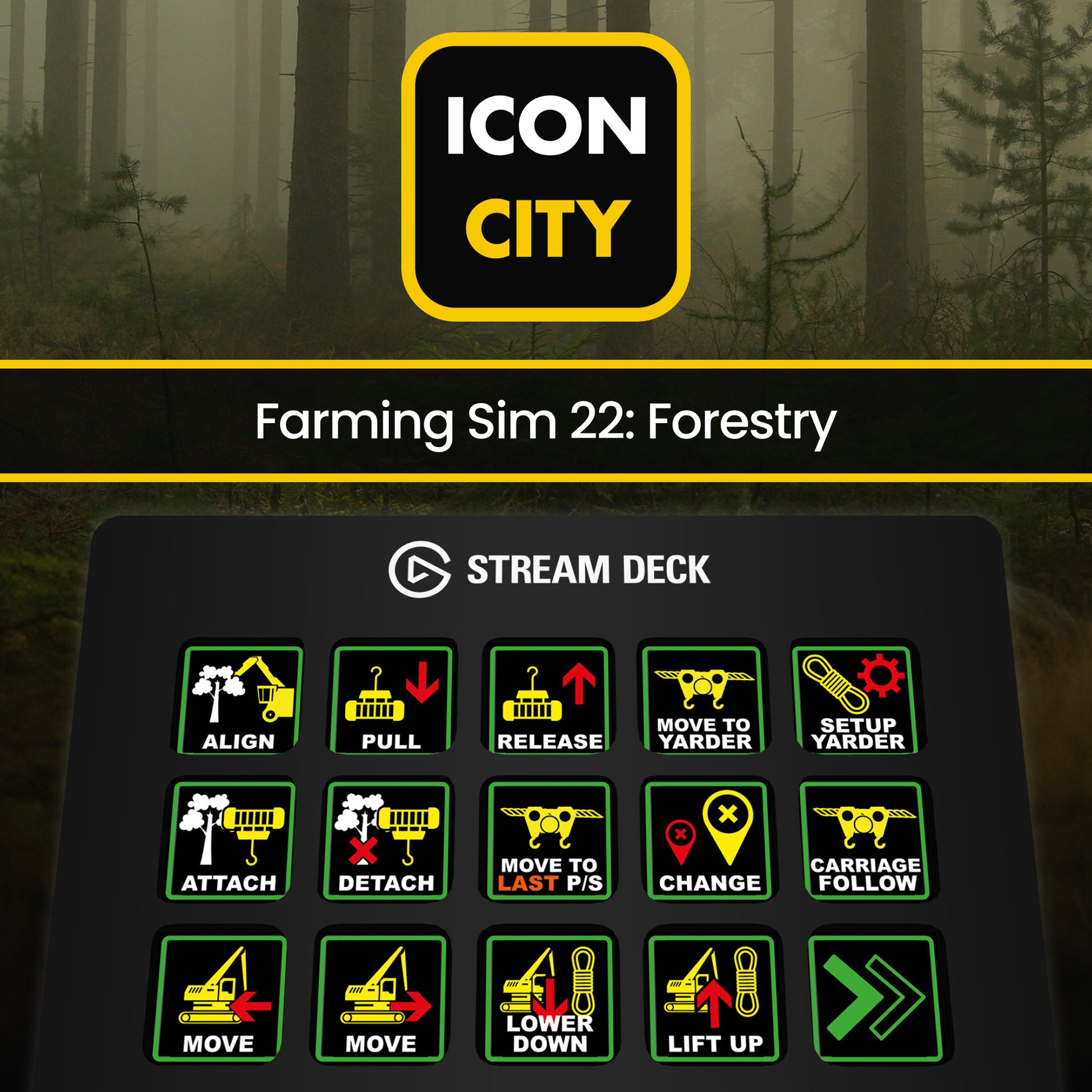 Farming Sim 22: Forestry icon pack