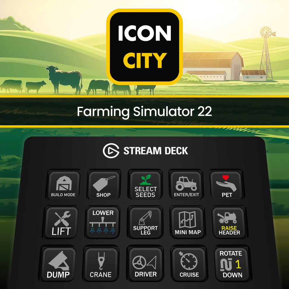 Farming Simulator 22 - 214 Icons for Elgato Stream Deck – iConCity.com