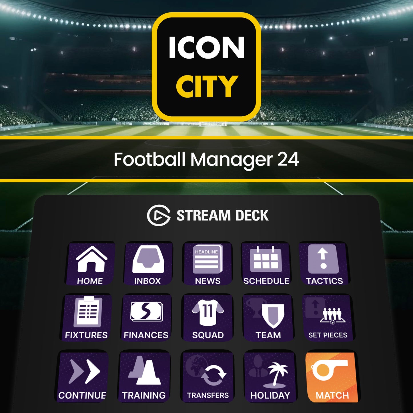 Football Manager 24 icon pack from iConCity