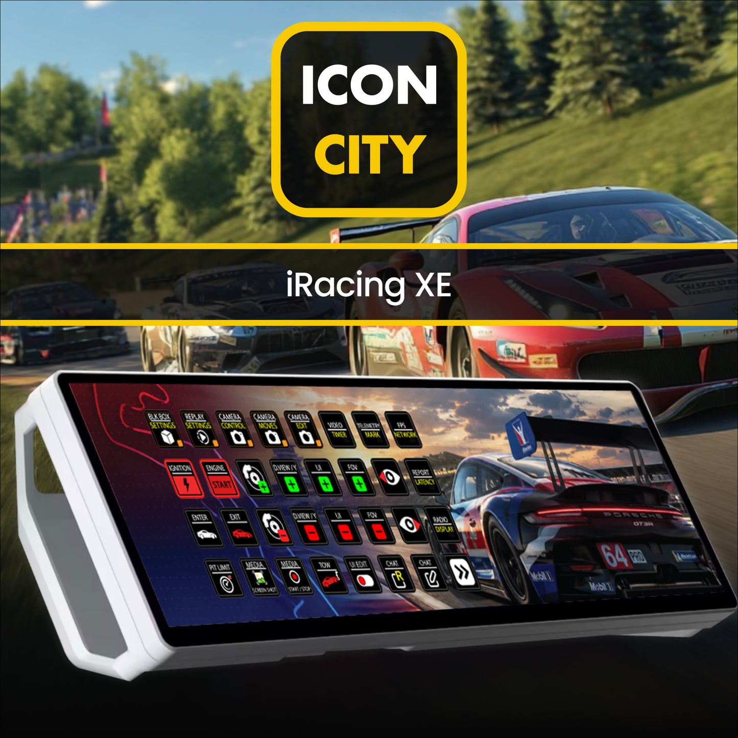 iRacing for Xeneon Edge - by iConCity.com  - Touchscreen Racing