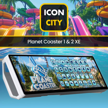 Planet Coaster 1 and 2 Made for Corsair Xeneon Edge - Small, Medium and Large Widgets