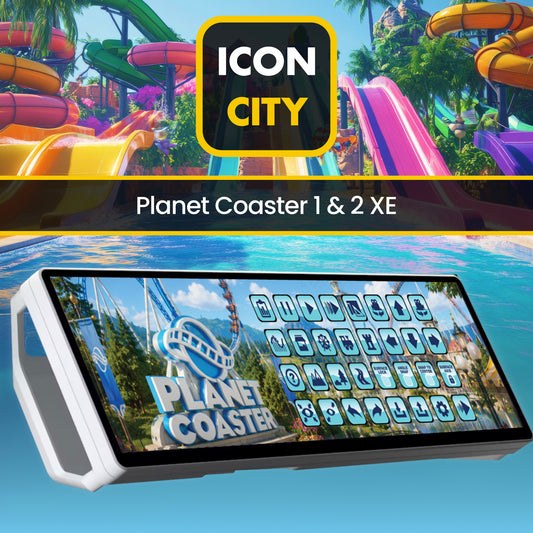 Planet Coaster 1 and 2 Made for Corsair Xeneon Edge - Small, Medium and Large Widgets