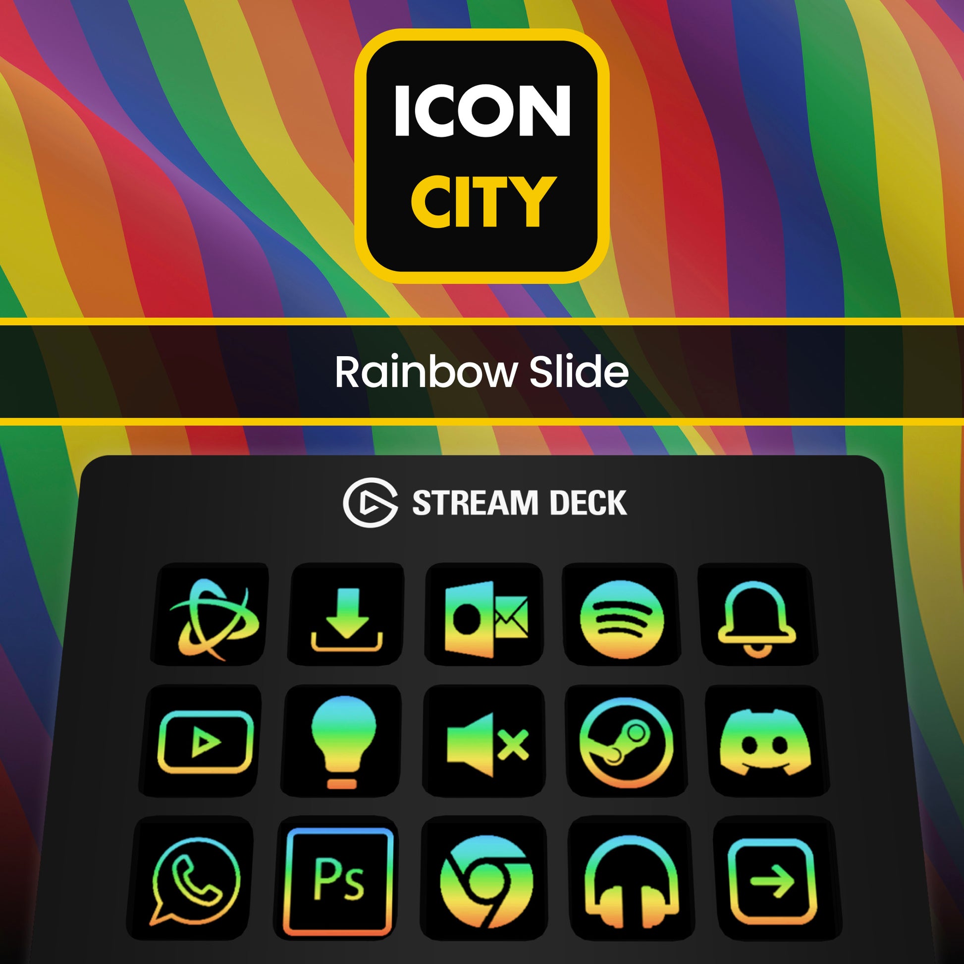 Rainbow Slide icon pack