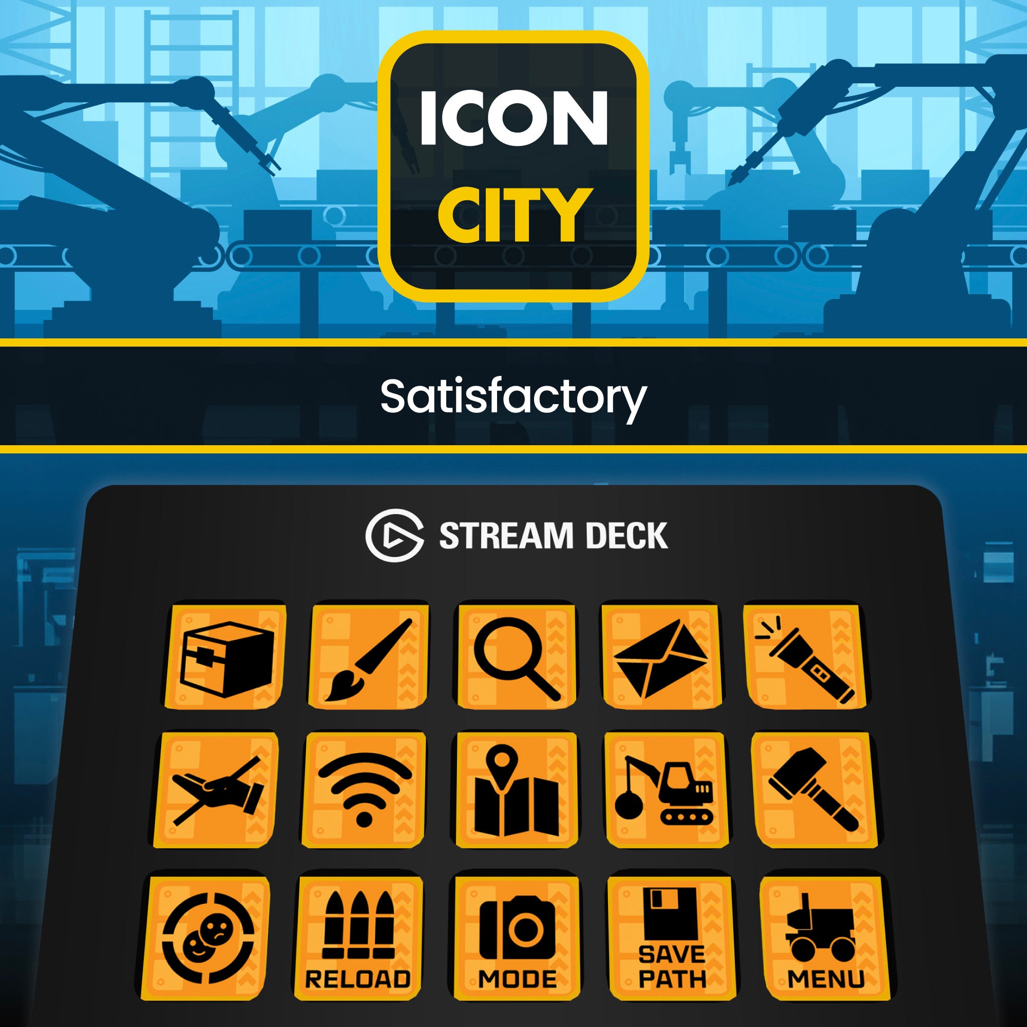 Satisfactory - 60 Icons for Elgato Stream Deck – iConCity.com