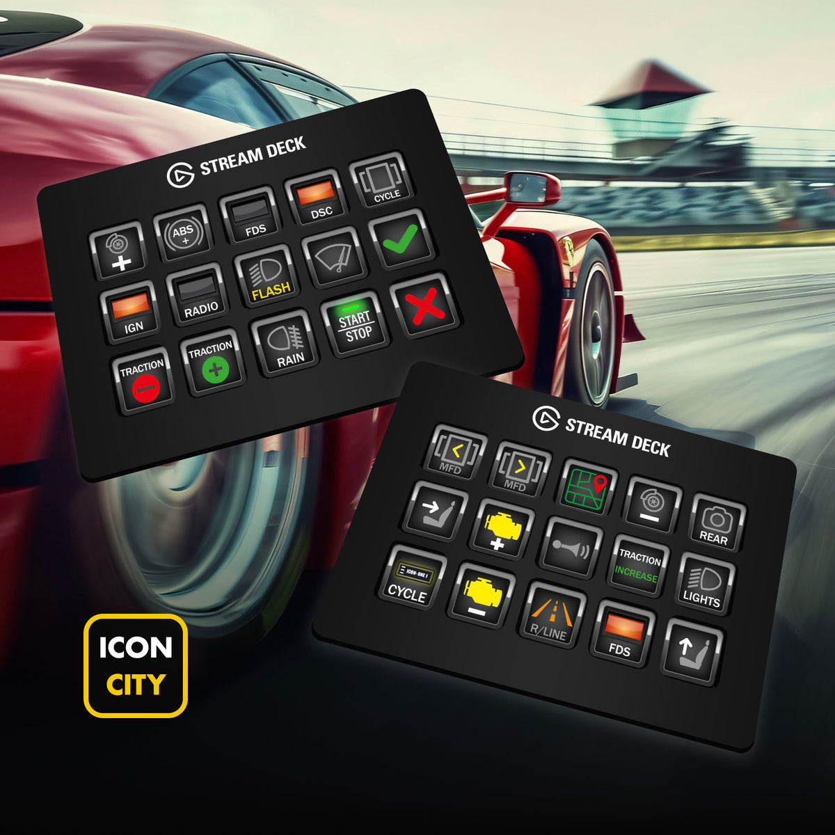 Sim Racer - 70 Icons for Elgato Stream Deck – iConCity.com