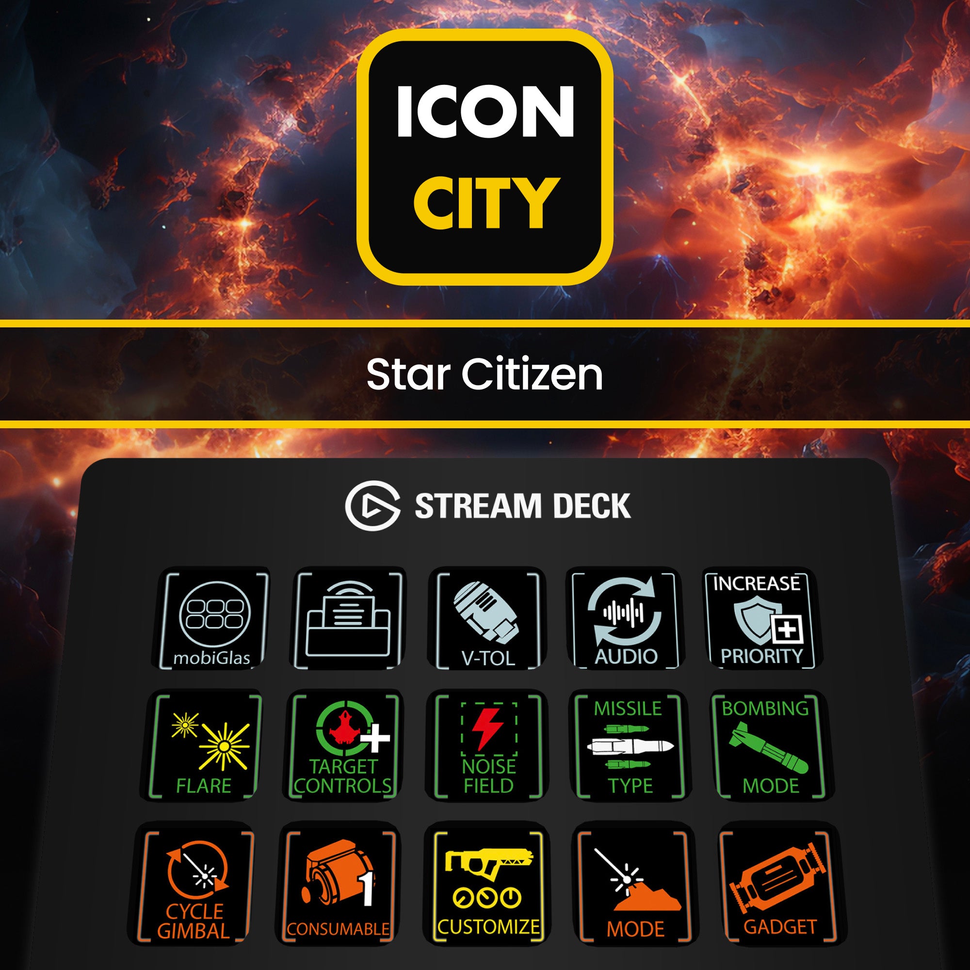 Star Citizen - 660 Icons for Elgato Stream Deck – iConCity.com